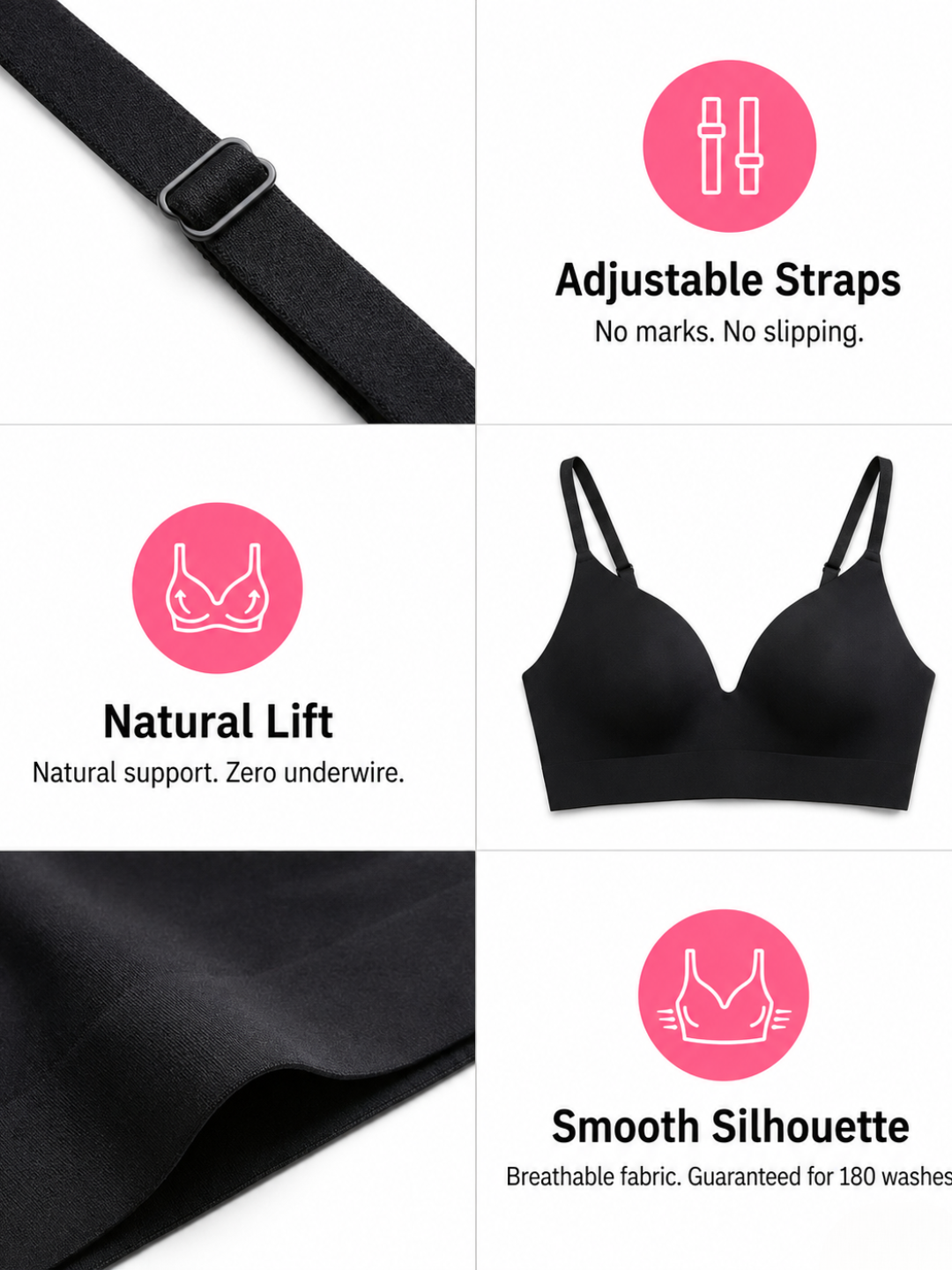 The HOLD™ Lift Bra (Wire-free support for fuller busts)