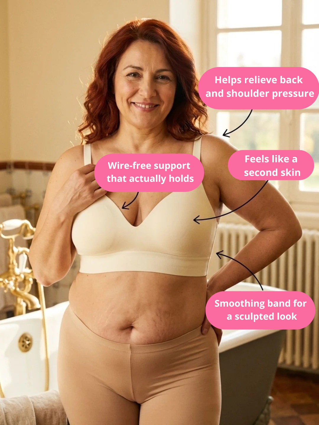 The HOLD™ Lift Bra (Wire-free support for fuller busts)